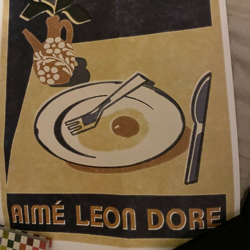 Aime Leon Dore Molina Breakfast Eggs Poster (Damaged)